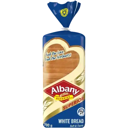 Albany Superior White Bread 700g
